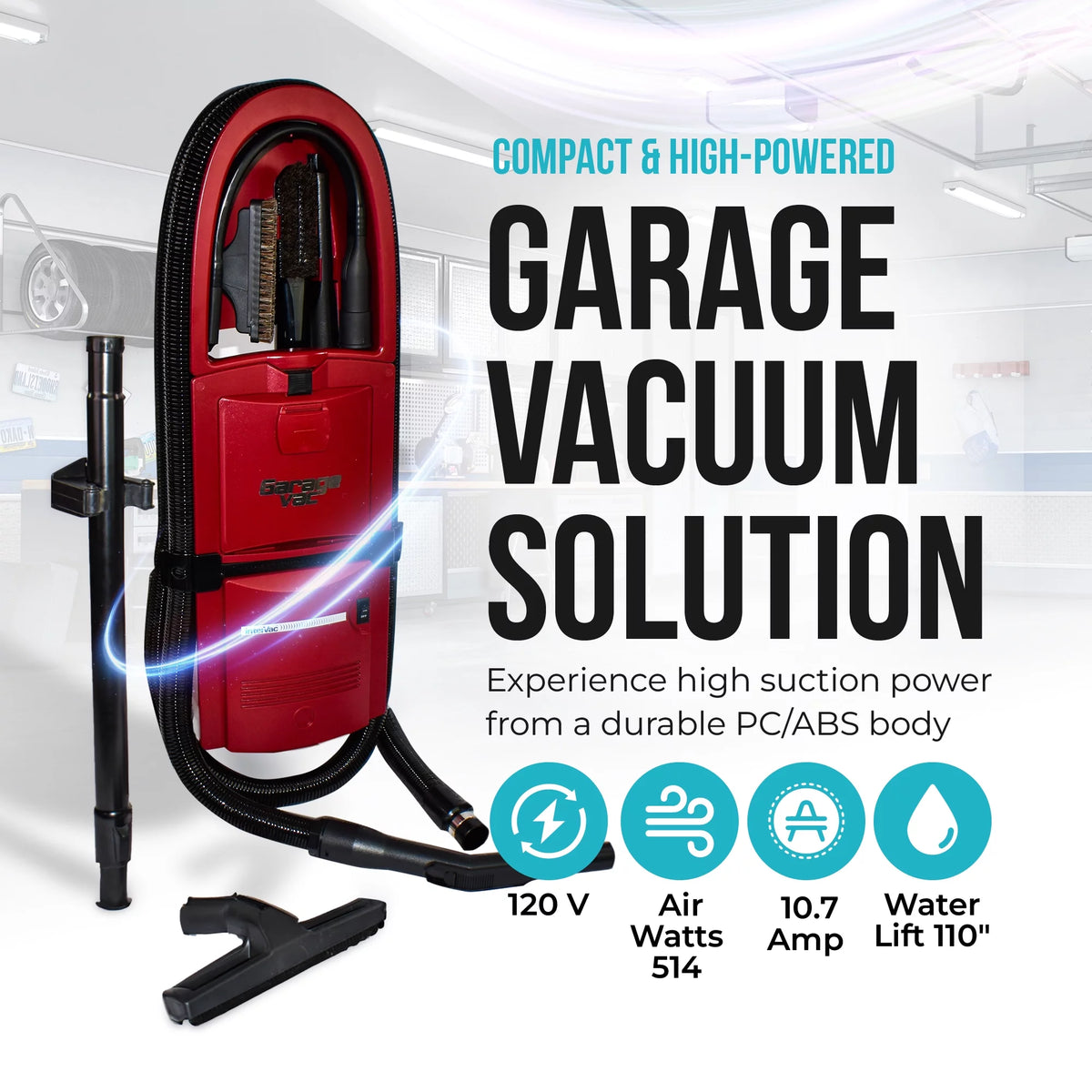 1 Gallon Wall Mounted Garage Vacuum Cleaner E369475