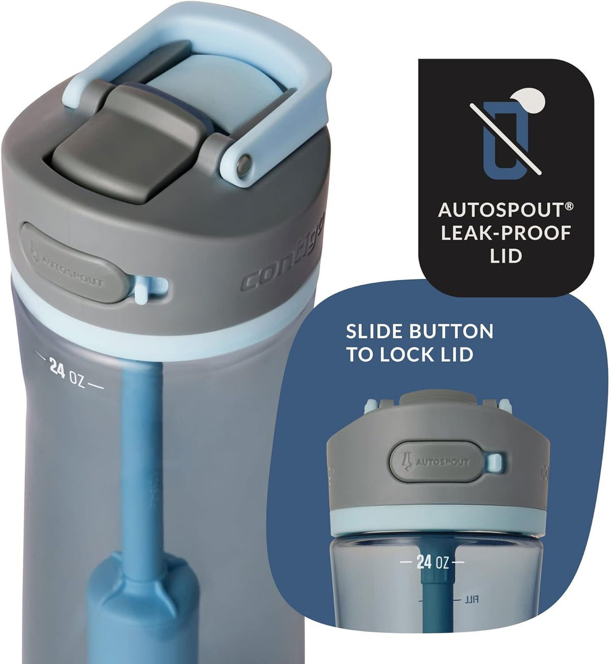 24 oz Plastic Filter Water Bottle R49114