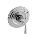 Gloss Black Thermostatic Trim Plate with Handle Q6984