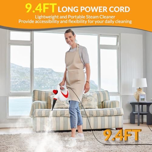 Handheld Pressurized Steam Cleaner with 12 pcs Accessories I154218