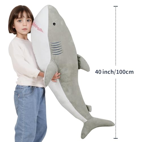 40 Inch Giant Shark Stuffed Animal Plush Toy S1725
