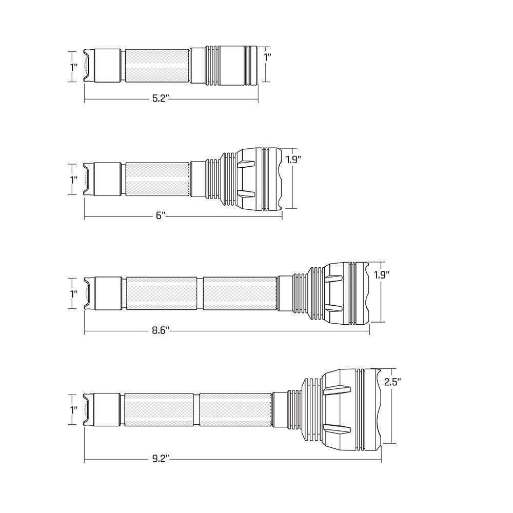 White Ri-600 Flashlight M611