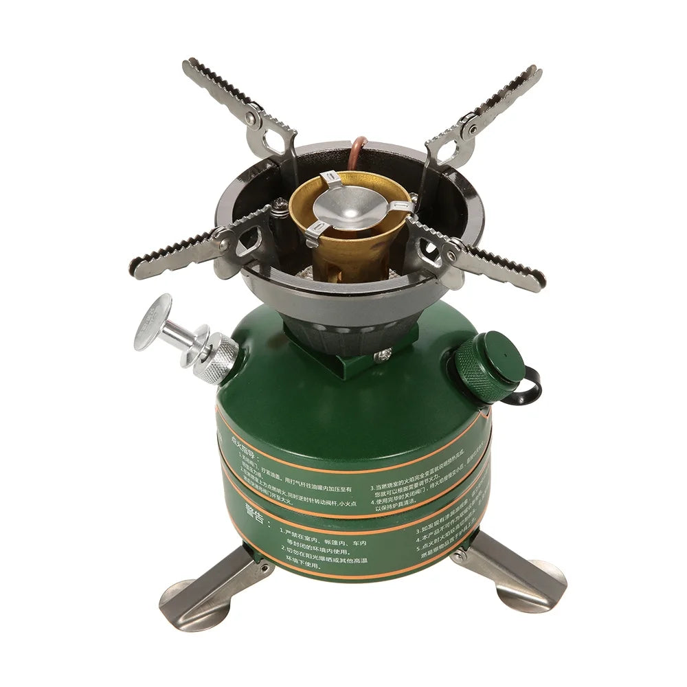 Portable Gasoline-burning Camping Furnace Cooker S7531