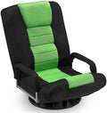 Swivel Floor Gaming Chair with Armrests Folding Video Reclining Sofa S464