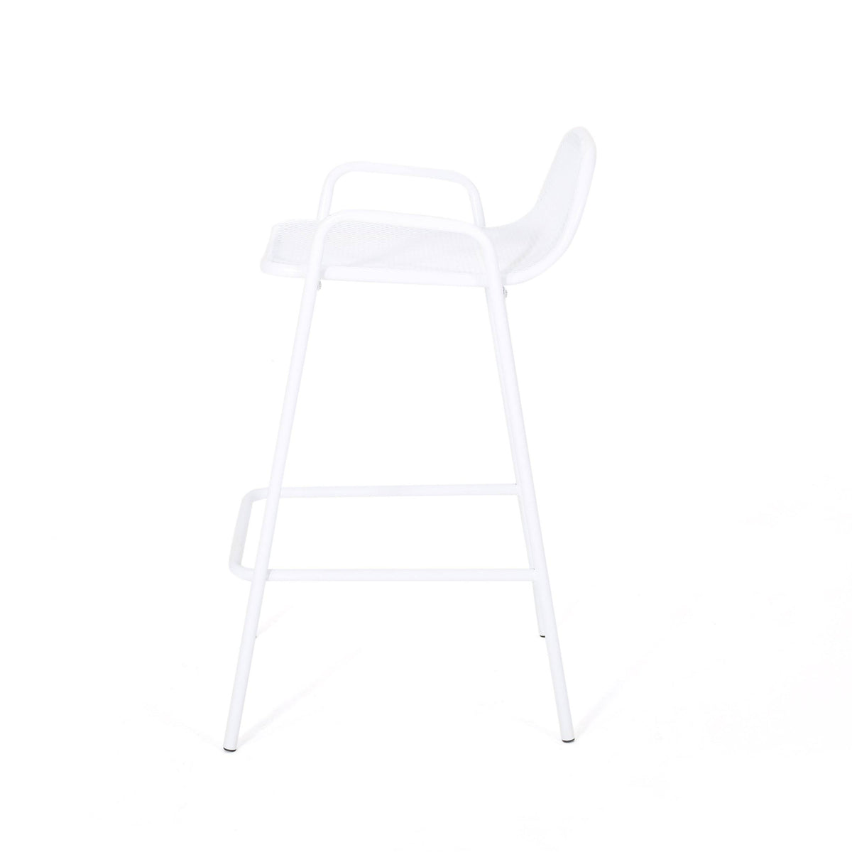 Matte Black Iron Barstool Set of 2 E996