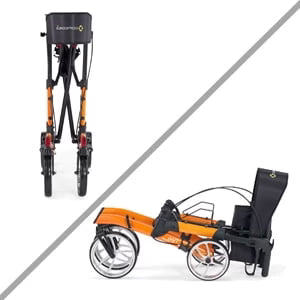 Compact Rollator with 10 Front Wheels G58820