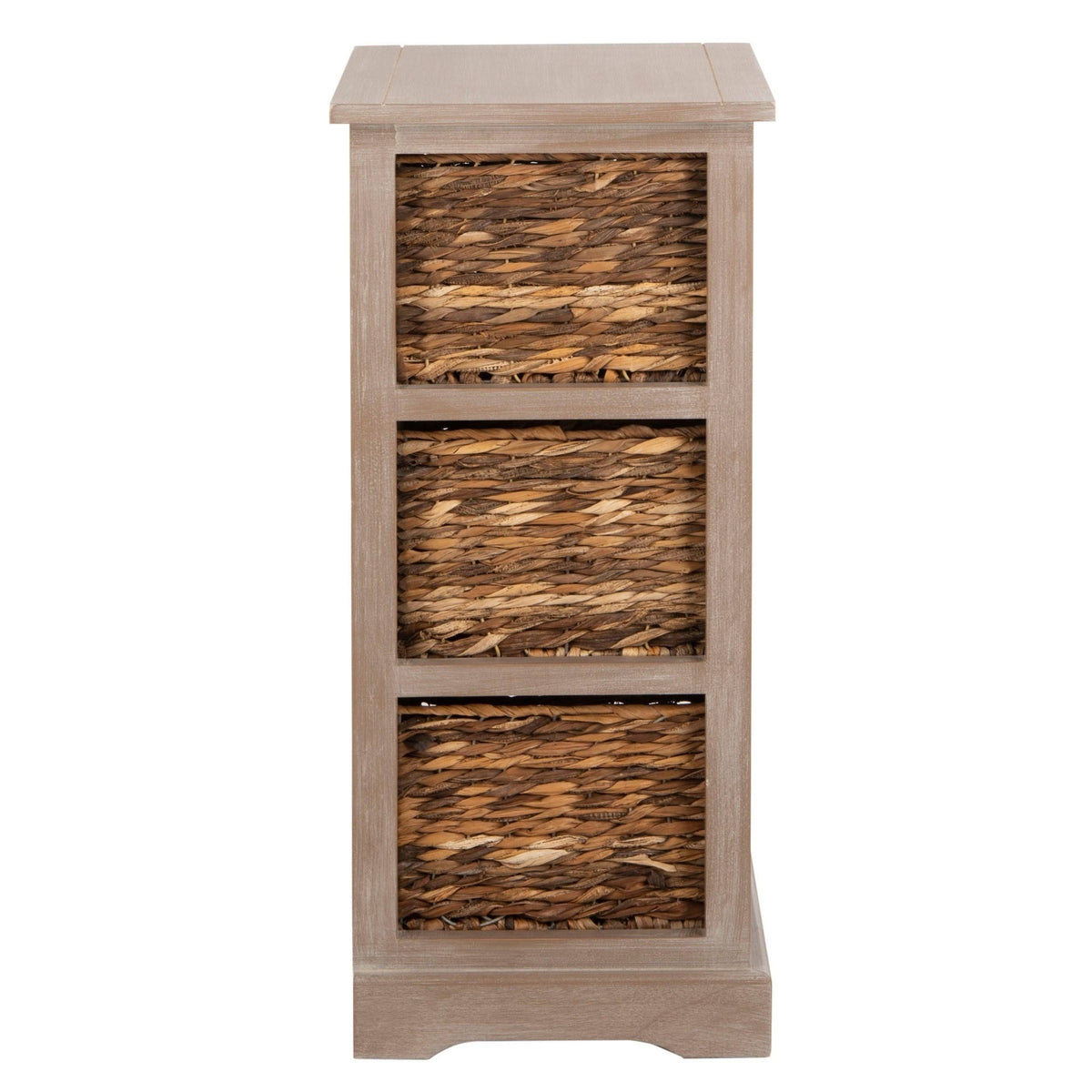 Wicker Basket Storage Side Table F163128