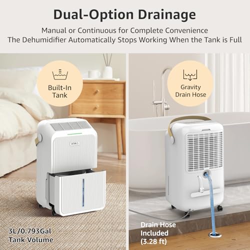 21 Pint Dehumidifier with Drain Hose X369098