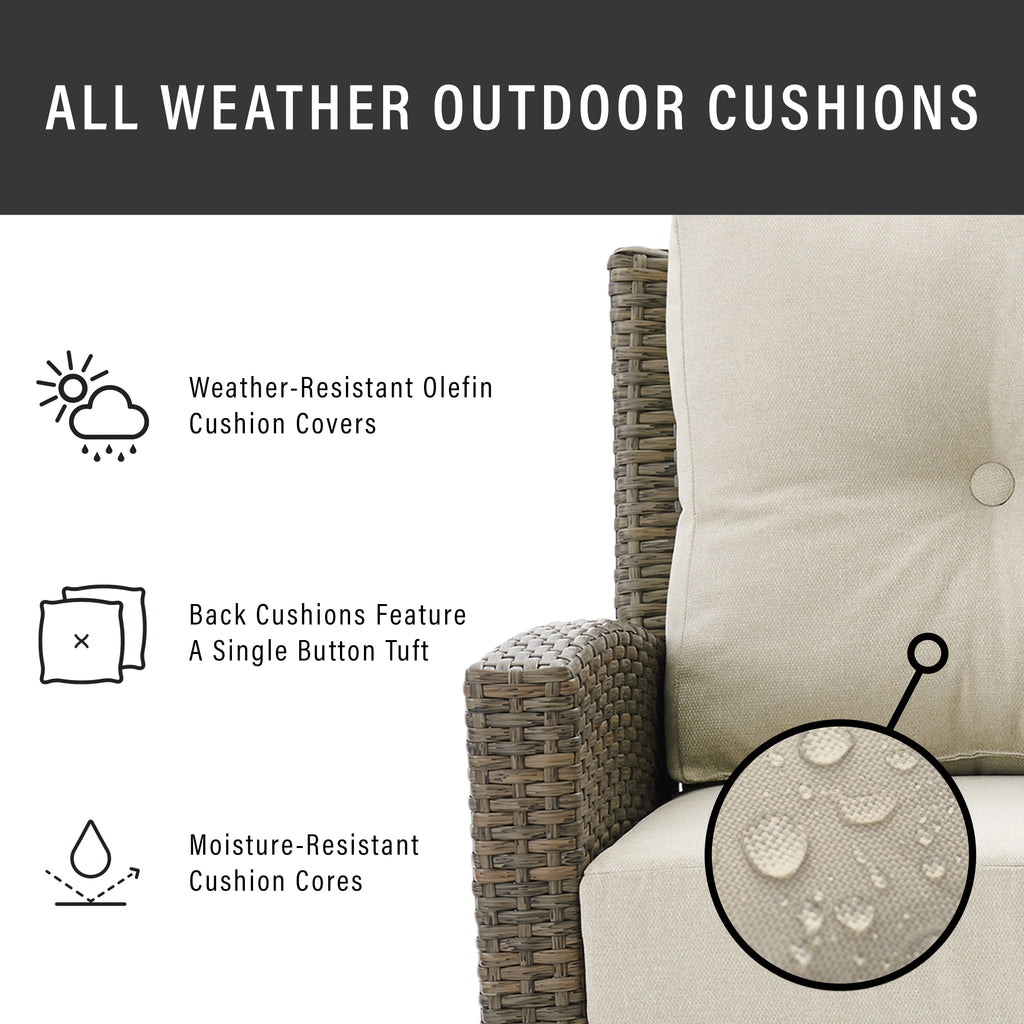 Outdoor Wicker Sofa Y72336