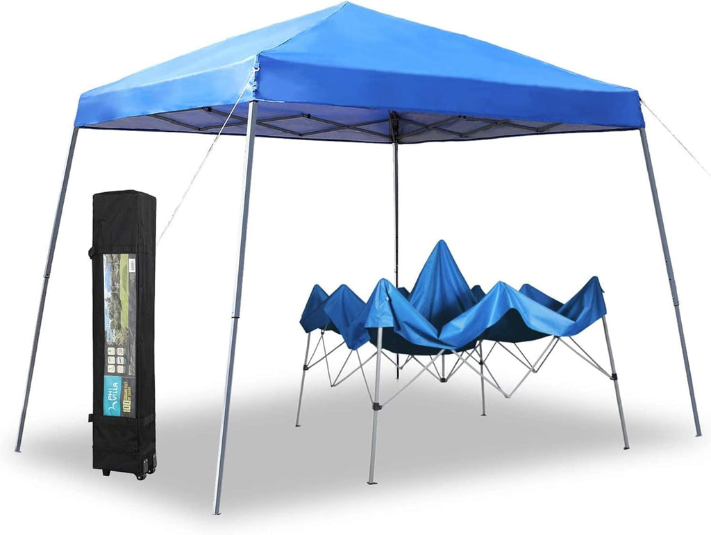 12'x12' Blue Slant Leg Sun Shade Canopy F9042