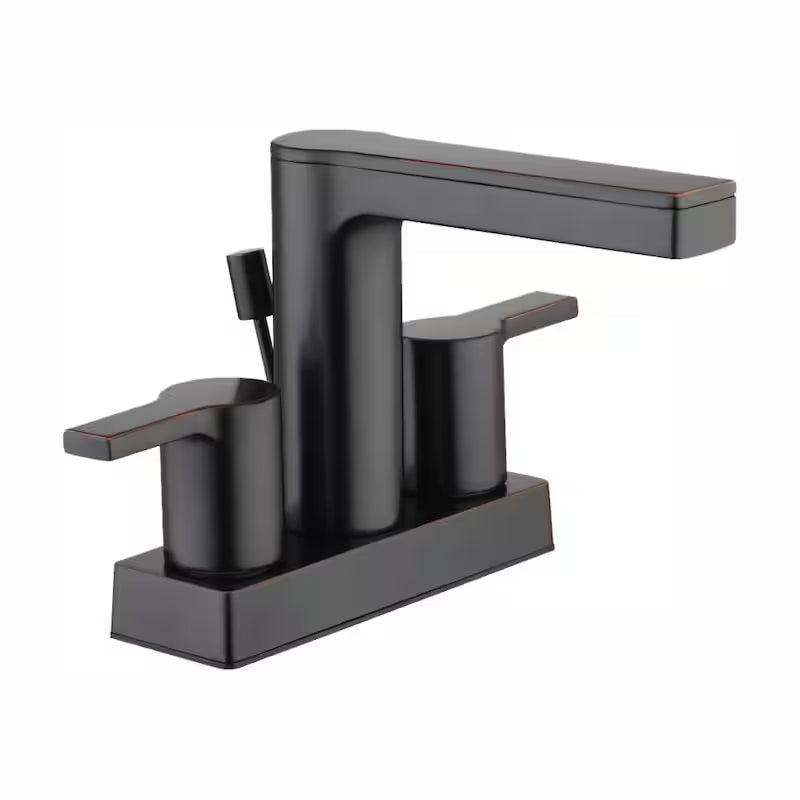 4 in. Centerset 2-Handle Low-Arc Bathroom Faucet in Bronze G65733