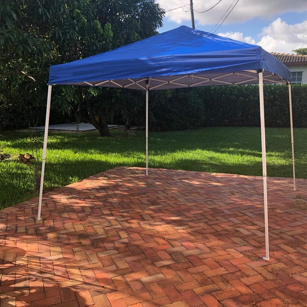 12'x12' Blue Slant Leg Sun Shade Canopy F9042