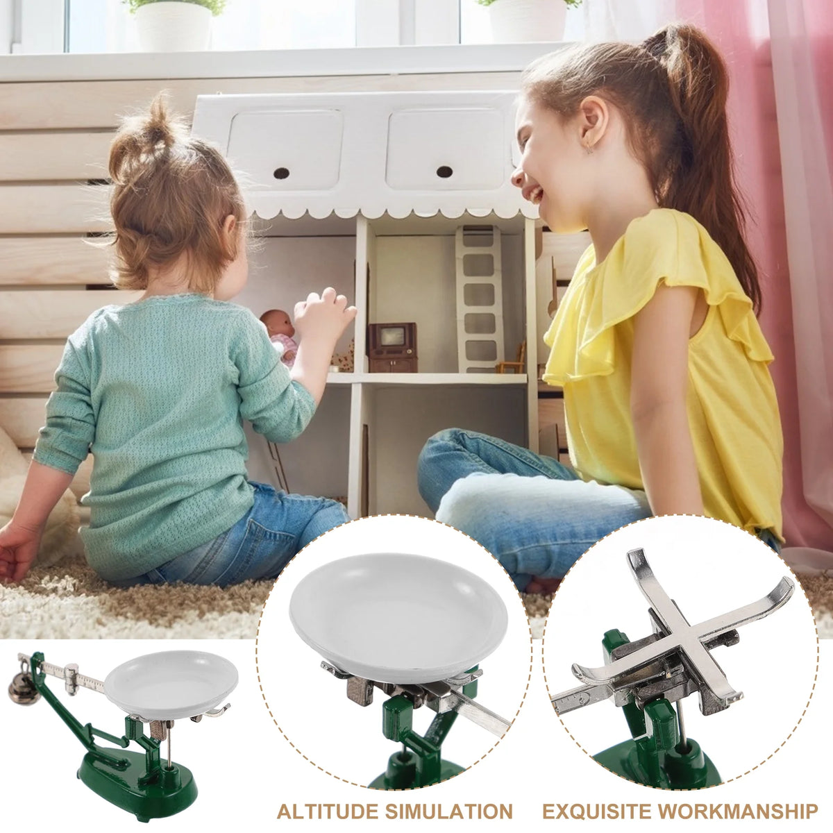 Miniature Metal Weighing Balance Toy F3653