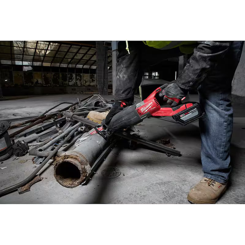 18V Brushless Cordless Reciprocating Saw with Battery & Blade Set D613626