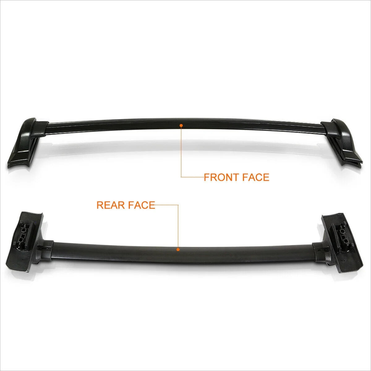 Black Coated Aluminum Roof Rack Crossbar U309