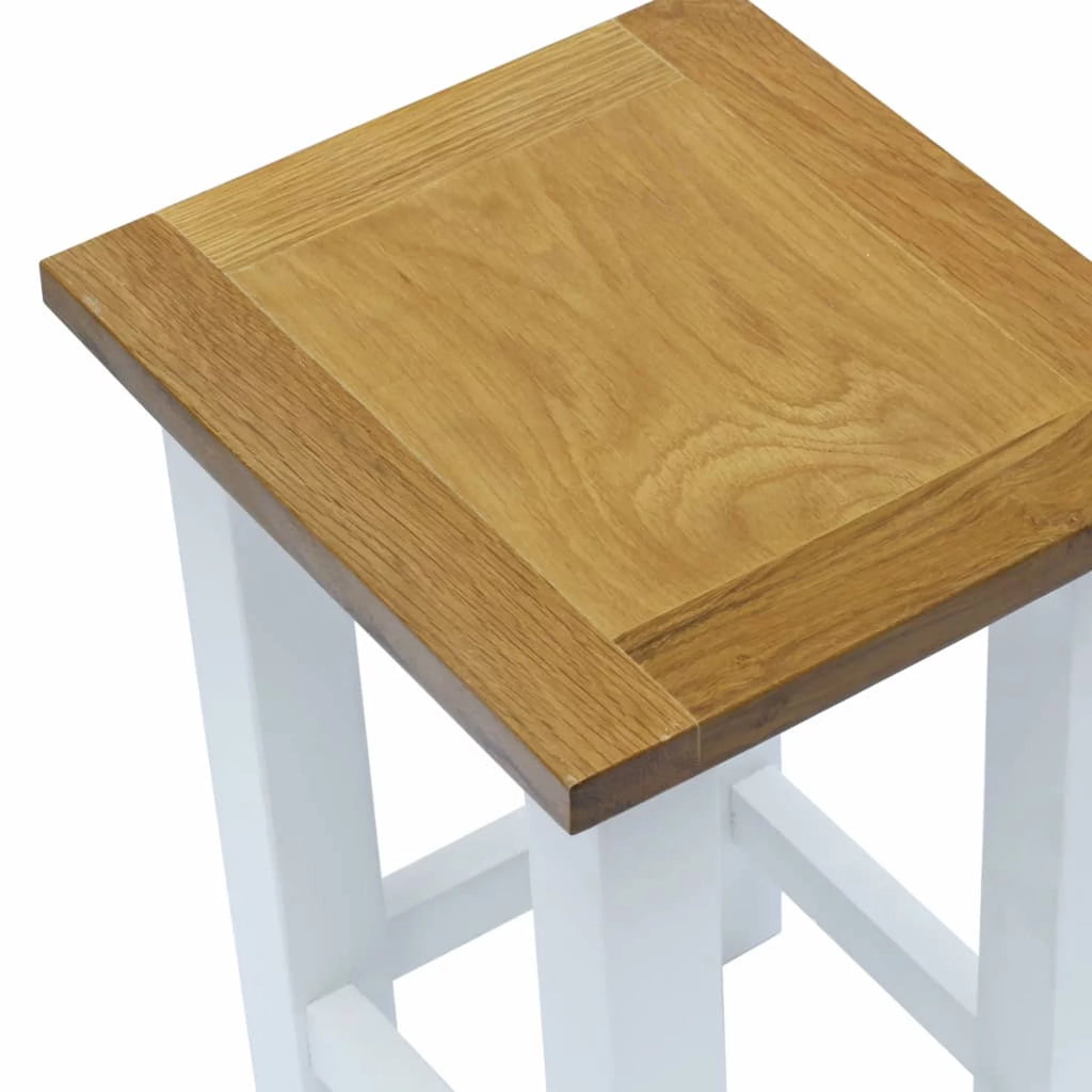 Solid Oak Wood End Table A483