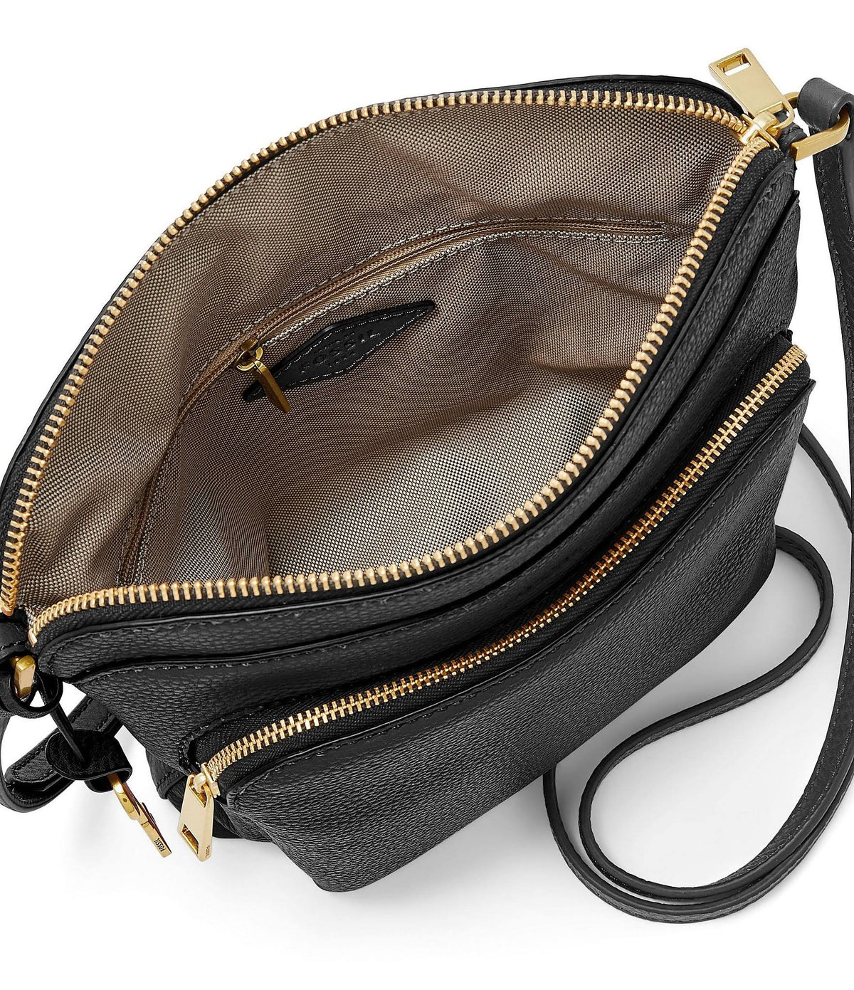 Black Leather Crossbody H98585