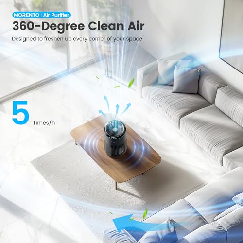 White Air Purifier with Fragrance Sponge and Sleep Mode N459
