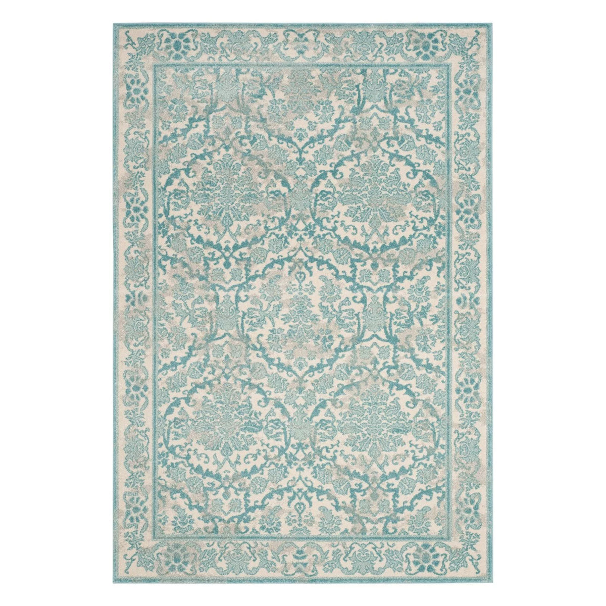 Ivory Gold Bordered Area Rug 10' x 14' X170