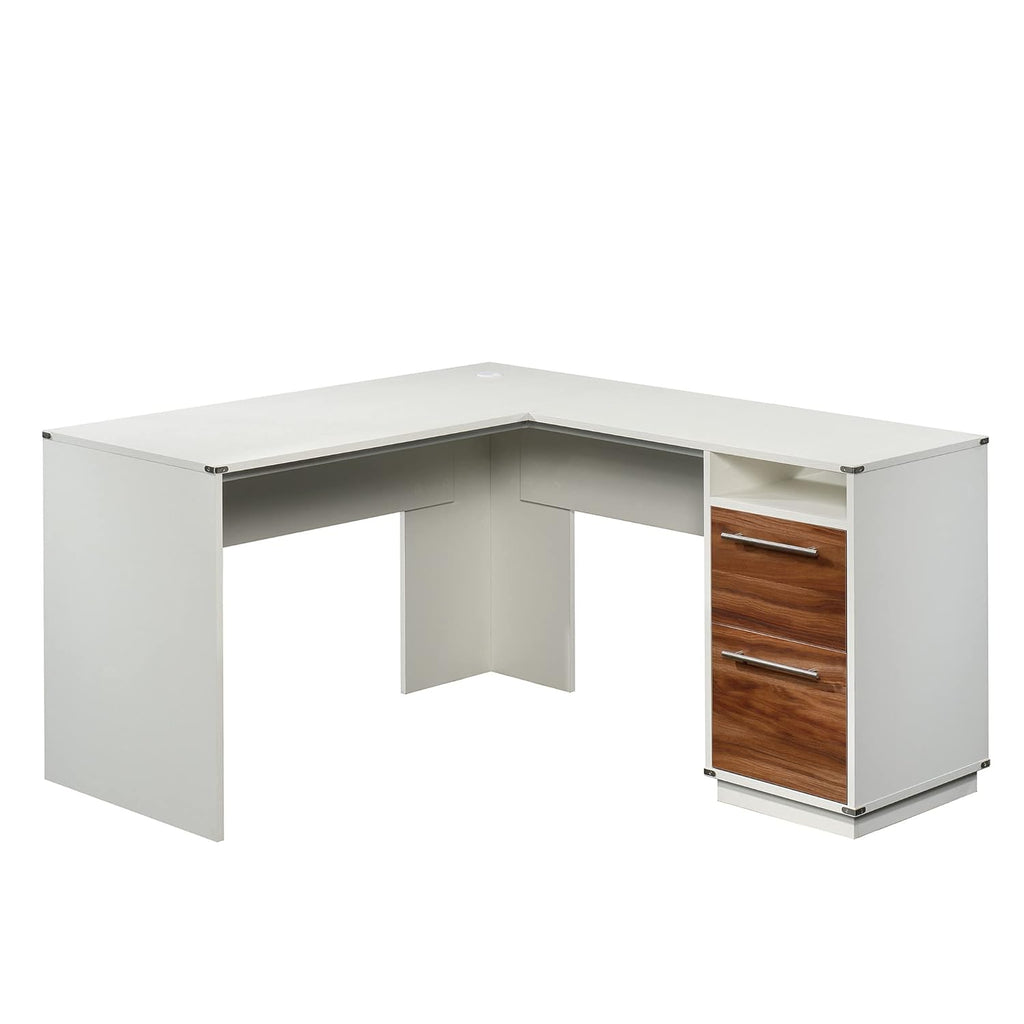 L-Desk, Pearl Oak Finish Z5528