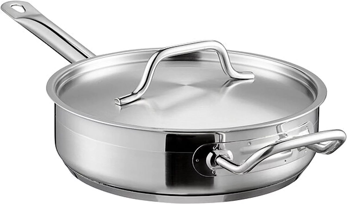 3 Qt. Stainless Steel Sauté Pan with Lid L752