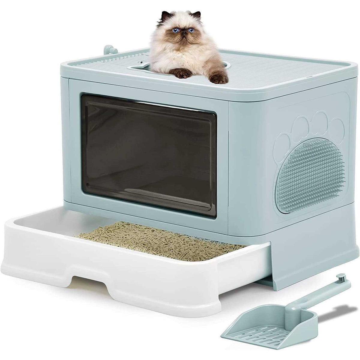 Enclosed Cat Litter Box with Lid A8303