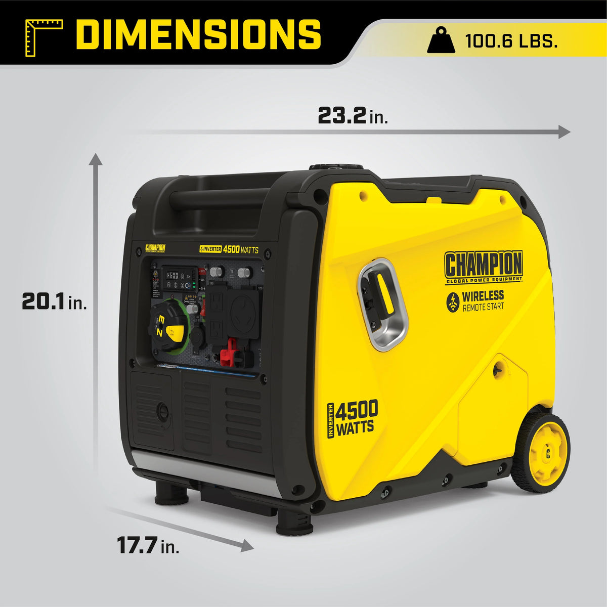 4500-Watt Wireless Remote Start Inverter Generator B9002