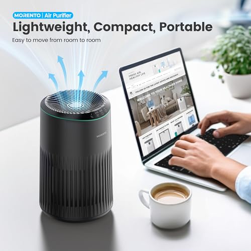 White Air Purifier with Fragrance Sponge and Sleep Mode N459