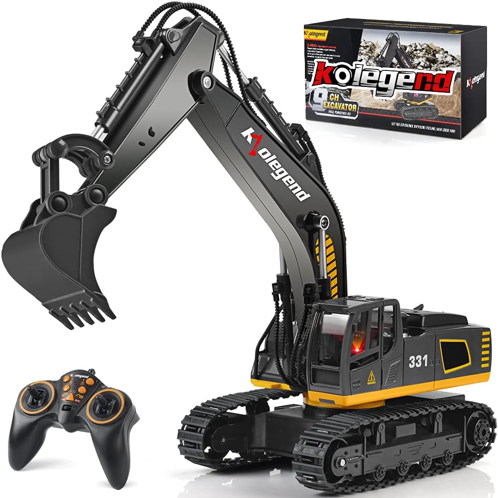 1/18 Scale RC Hydraulic Excavator Toy Truck, Blue M3995
