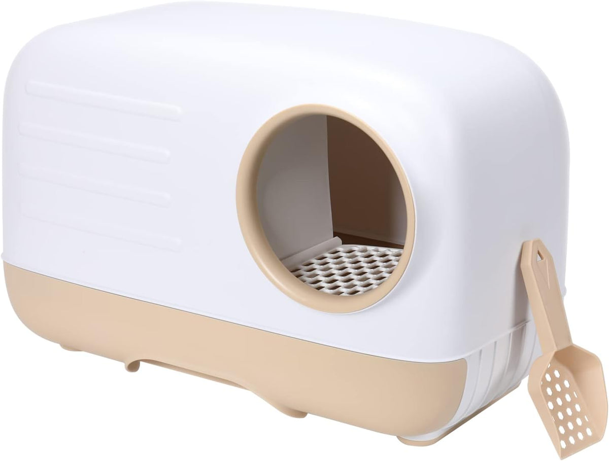 Fully Enclosed Cat Litter Box with Pull-Out Litter Tray X280604