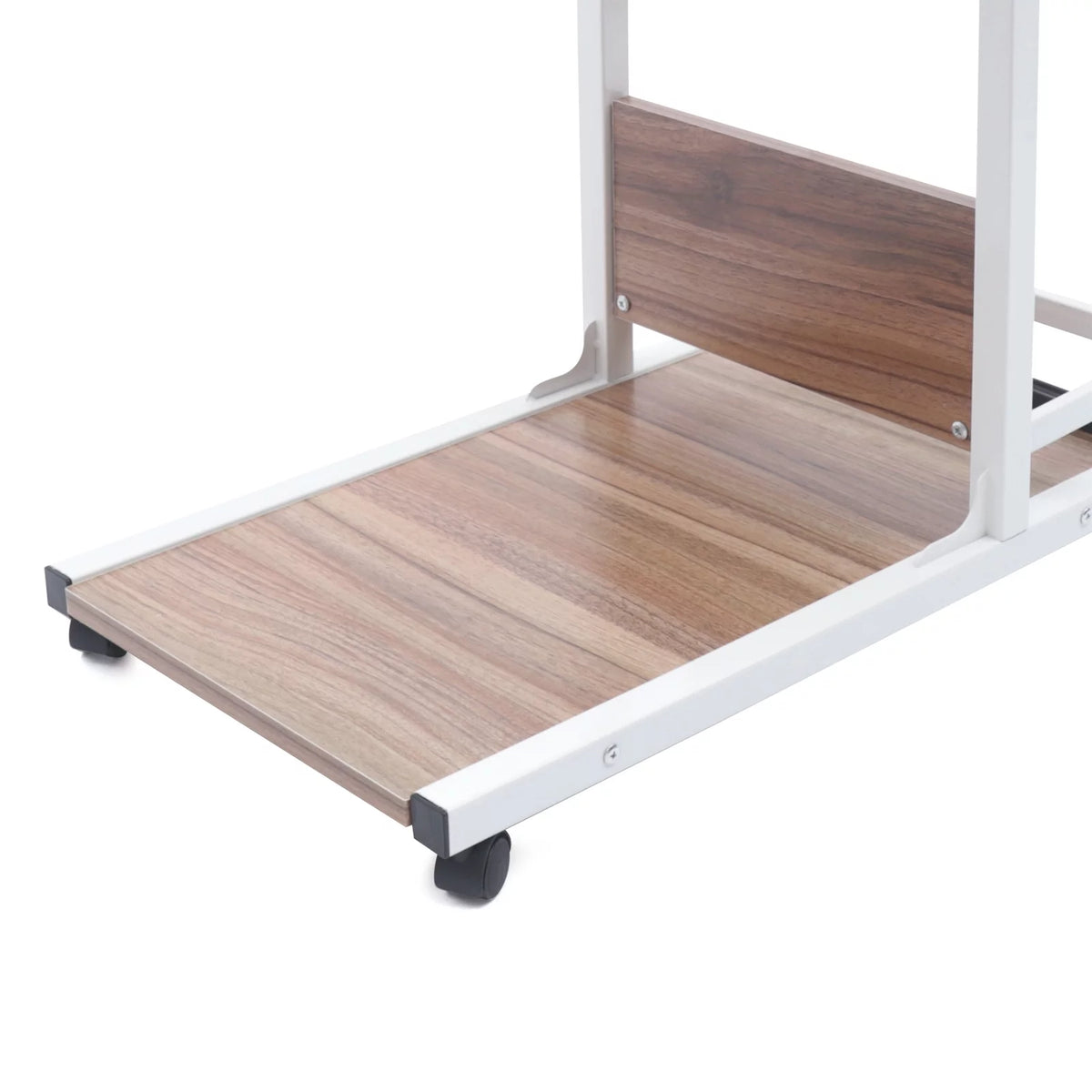 Adjustable C Shaped Mobile Side Table with Lockable Wheels P147991